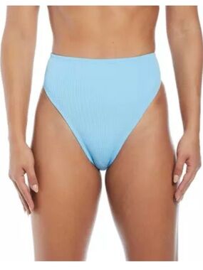 Nike Swim Women’s High Waisted Light Blue Bikini Swim Bottom Size Large NWT